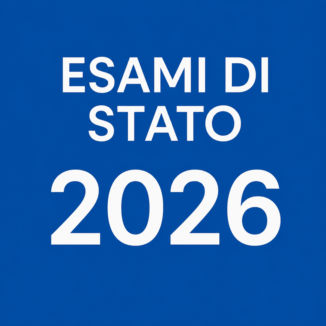 Esami di Stato - Sessione 2026
